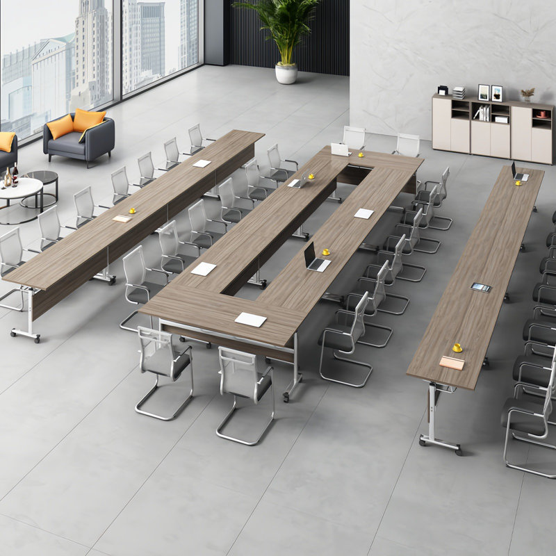 Table de conférence pliante, H 29,53 po x l 62,99 po x P 23,62 po