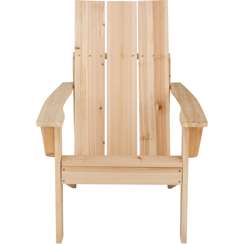 Chaise Adirondack moderne en cèdre Brently