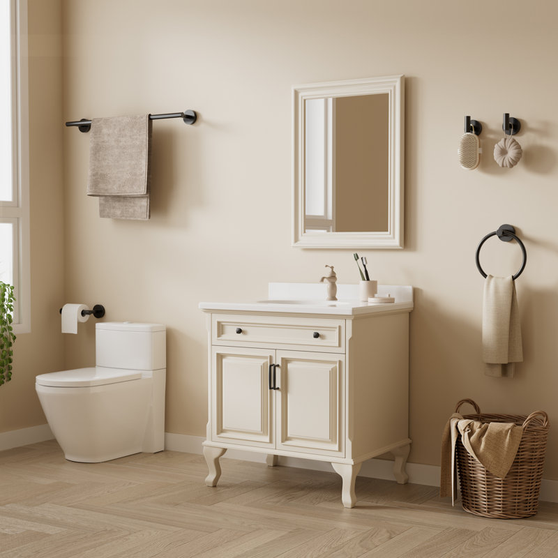 5-Piece Bath Hardware Set, Matte Black