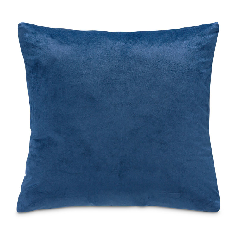 Velvet Square Pillow Cover & Insert, Sapphire