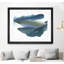«Blue Feathers I» mat et cadre-68092681-68092680