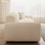 Canapé modulaire réglable en chenille blanc crème-845760047