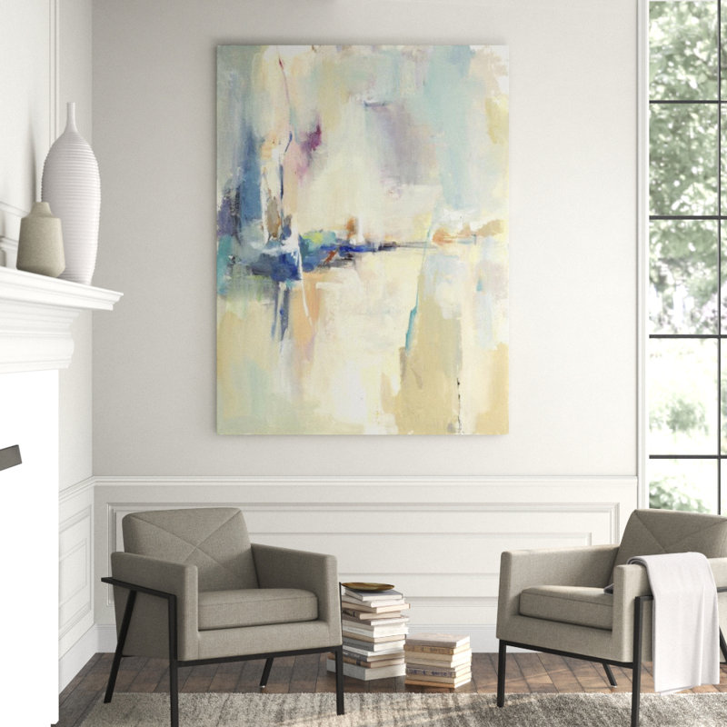 Old Daydream Painting by Sara Brown, 32" H x 24" W x 1.5" D, Glass Coat