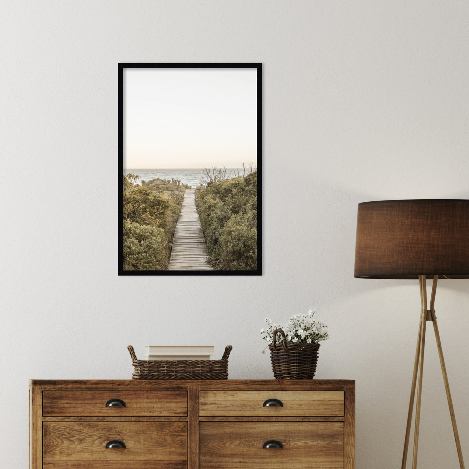 Partlow "Boardwalk" Print by Shot by Clint, Black, 33" H x 23" W