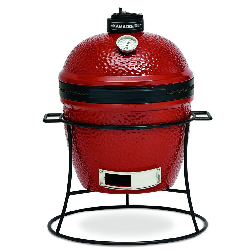 Kamado Joe Joe Jr 13.5-inch Portable Charcoal Grill in Red