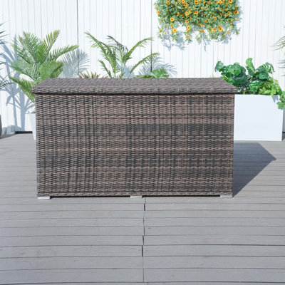 265 Gallon Water Resistant Wicker Deck Box by Direct Wicker