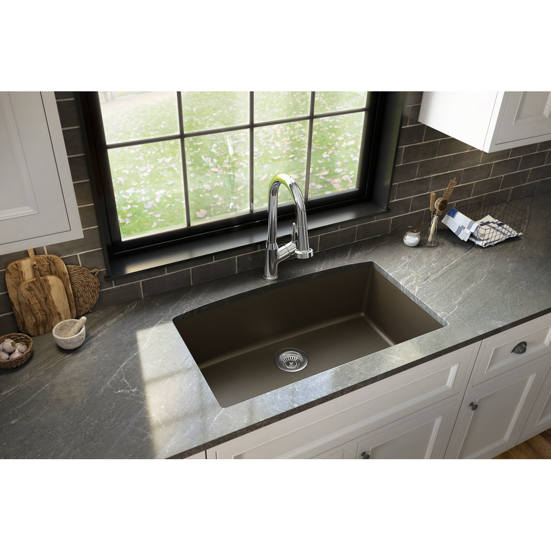 Karran Undermount Quartz Composite 32'' X 19-1/2'' Single Bowl Kitchen Sink Karran 