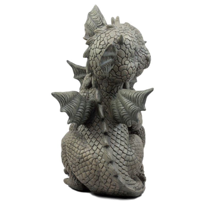 Figurine de jardin dragon lovers de l’amour flamboyant Polemoine