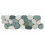Ganges Natural Stone Listello Mosaic Tile Pebble Design Water-Resistant Glazed - 4'' x 12''
