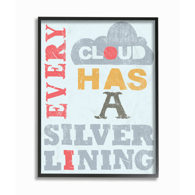 Chaque nuage possède une décoration murale texturée de typographie pour enfants Tedeschi
