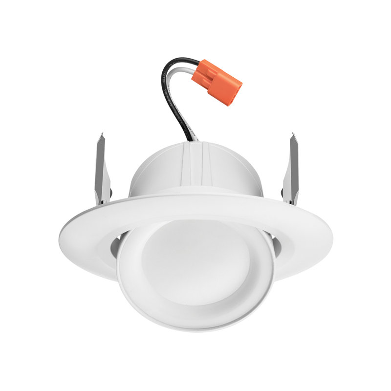 4'' White Aluminum Adjustable Recessed LED Lighting Kit