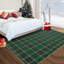 Tapis de Noël à carreaux Buffalo, rouge et vert, à poils courts et antidérapant-586296712-586296716