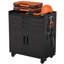Armoire à outils roulante en métal - Rangement de garage robuste avec portes verrouillables et 3 tiroirs