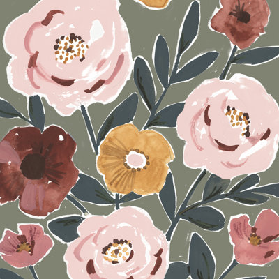 «Fair Flowers II» par Victoria Borges - peinture sur toile tendue