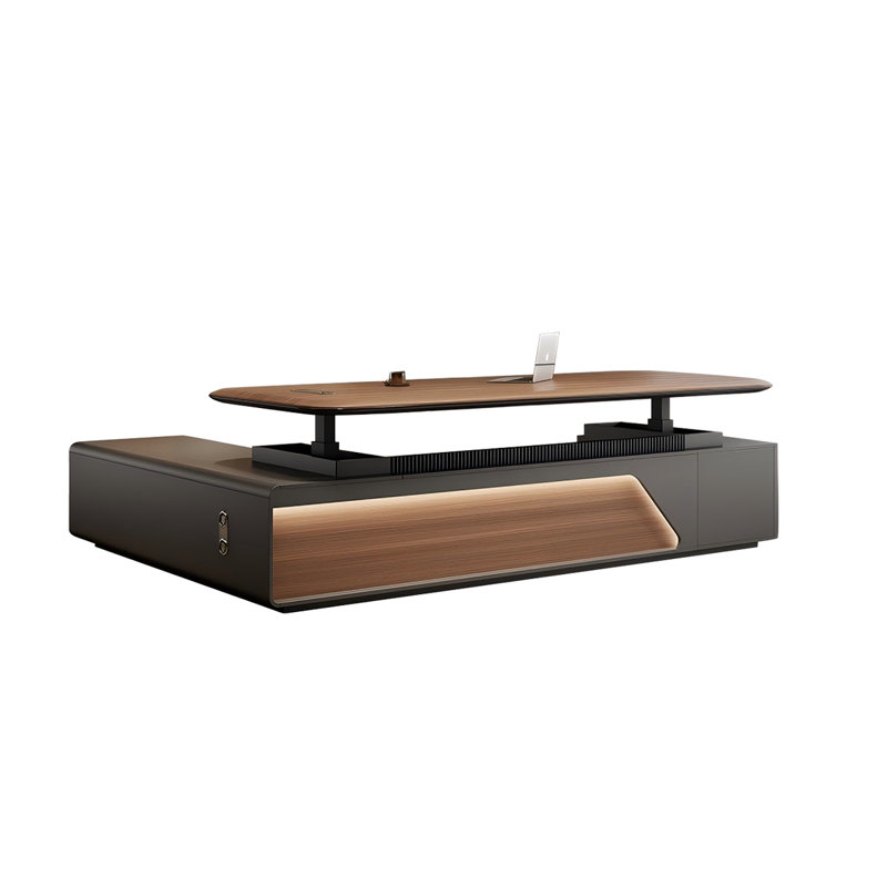 Bureau de direction électrique 86,61 "à hauteur réglable intelligent, 47.24" H x 86.61" W x 35.43" D