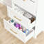 Armoire de rangement avec 2 tiroirs, 2 portes et tablette réglable