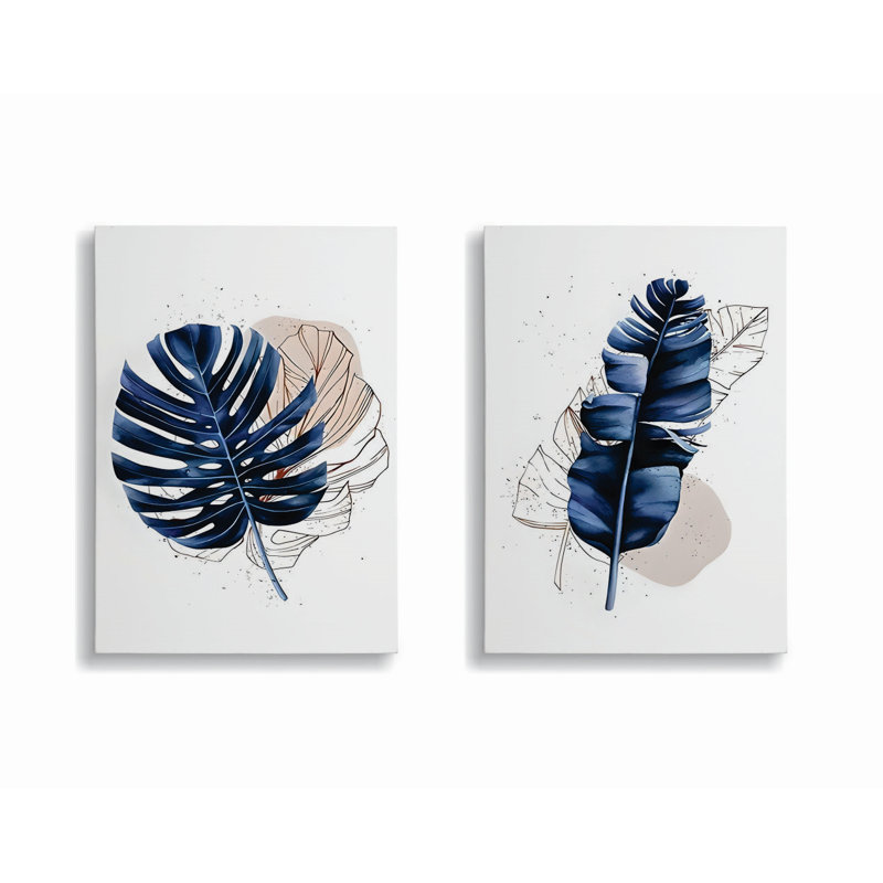 Superbes peintures décoratives sur toile (2 pièces), 11,8 x 15,7 pouces chacune | 50% coton / 50% polyester, impression numérique sur toile | Cadre en bois élégant (0,8 x 1,2 pouces) | Parfait pour la décoration intérieure et les amateurs d'art