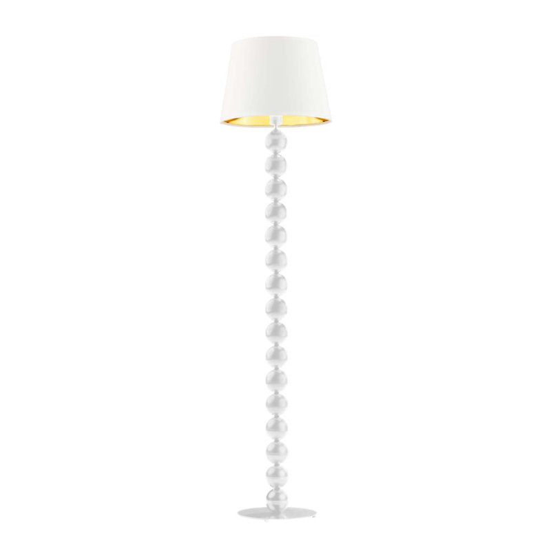 Fernandes 166cm Traditional Floor Lamp, White, White