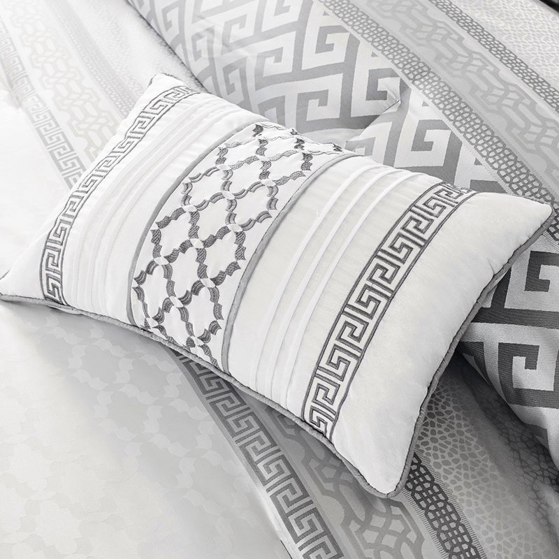 7 Piece Comforter For King - Grey, Theme Grey Decor, Gray