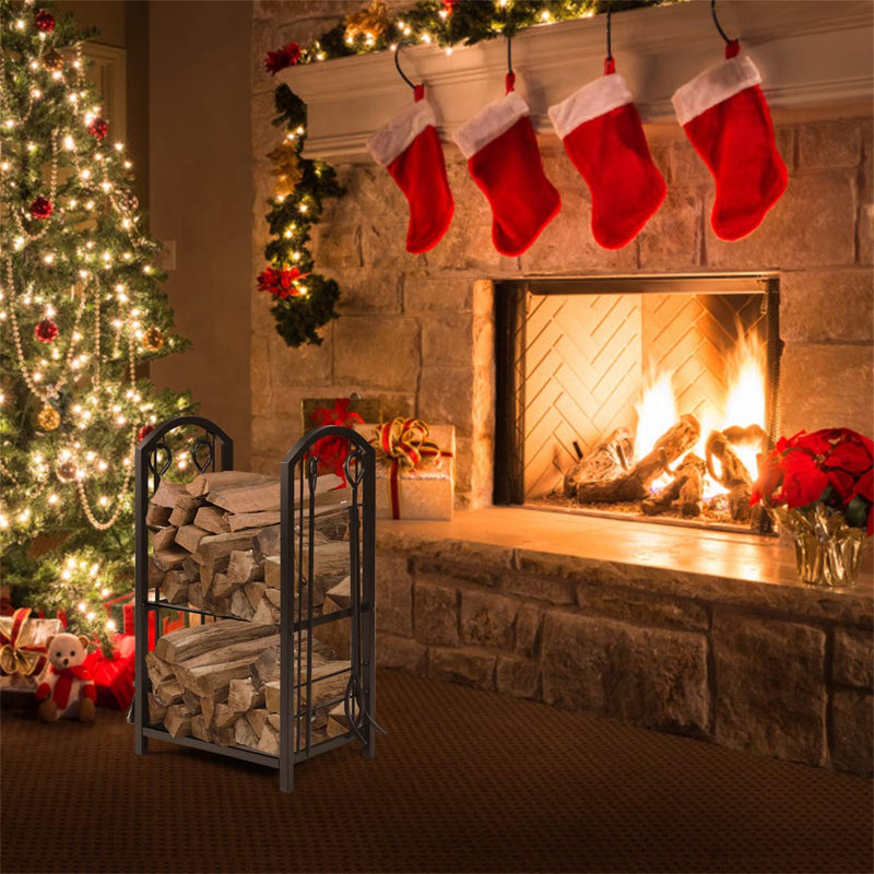 Apsar 10cm W Metal Log Rack