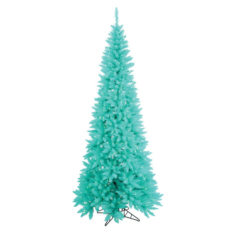Lighted Artificial Fir Christmas Tree, 10' H x 50" W