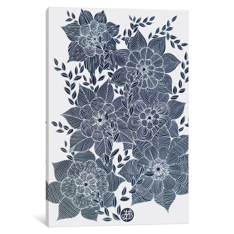 Fleurs, impression sur toile tendue, H 60 po x l 40po x P 1,5 po