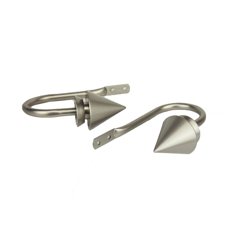 Retenue de rideau réglable Hahne, Nickel satiné