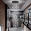 Lustre moderne moderne en acrylique noir-1782186236