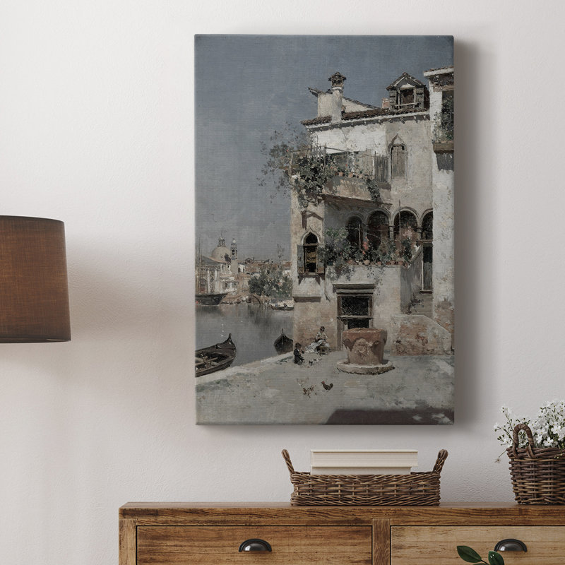 Paysage rétro CLVI - galerie Cavas, H 48 po x l 32 po