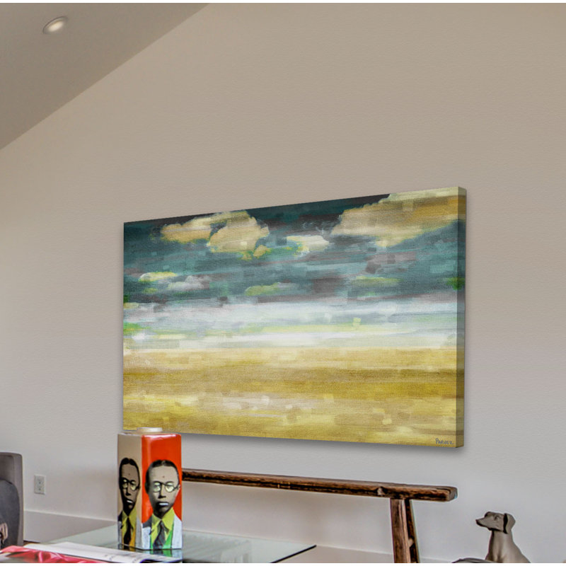 « distante sables » par parvez taj,, reproduction d’art sur toile tendue, 40 po x 60 po