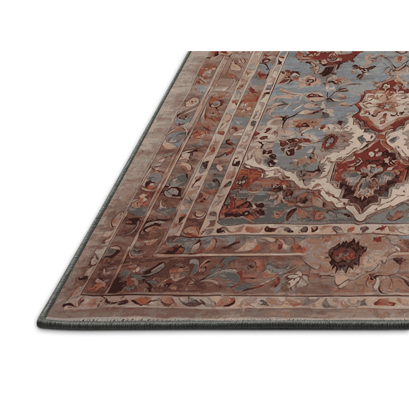 Tapis gris soyeux et moelleux, Rectangle 2 pi x 3 pi