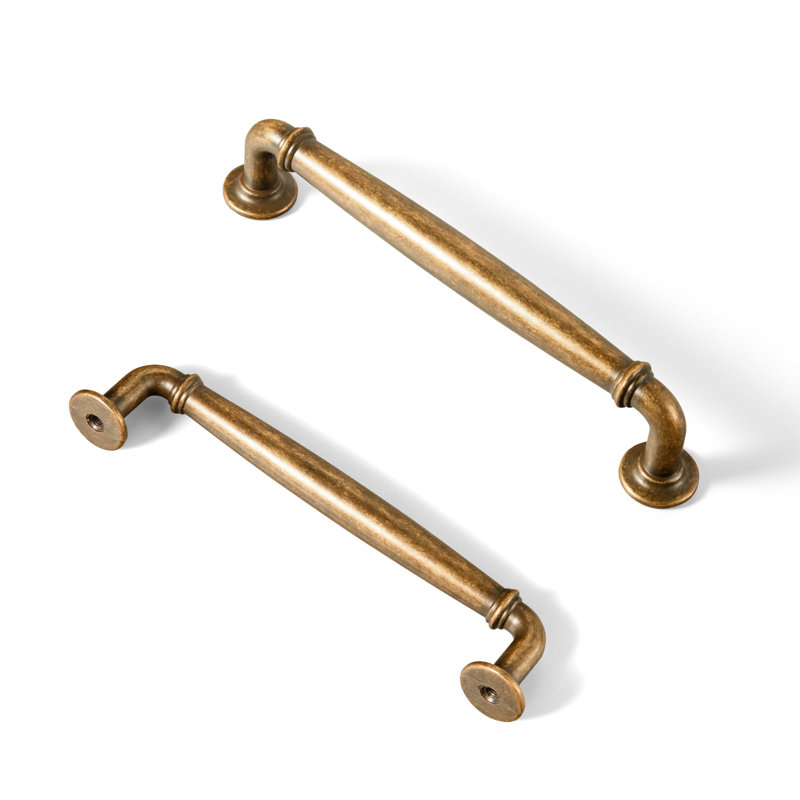 Poignée barre 5 po INCH, 5", Laiton antique