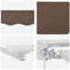 VidaXL Polyester Cover Retractable Patio Awning-130371904-130371905