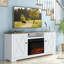 Henrik Farmhouse TV Stand with Electric Fireplace-1002400058