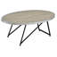 Table basse en bois Melgar Table basse ovale Table basse rustique-99309330