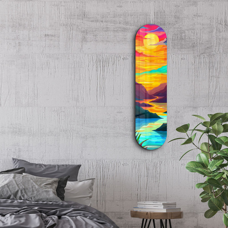 Peinture décorative en verre trempé
