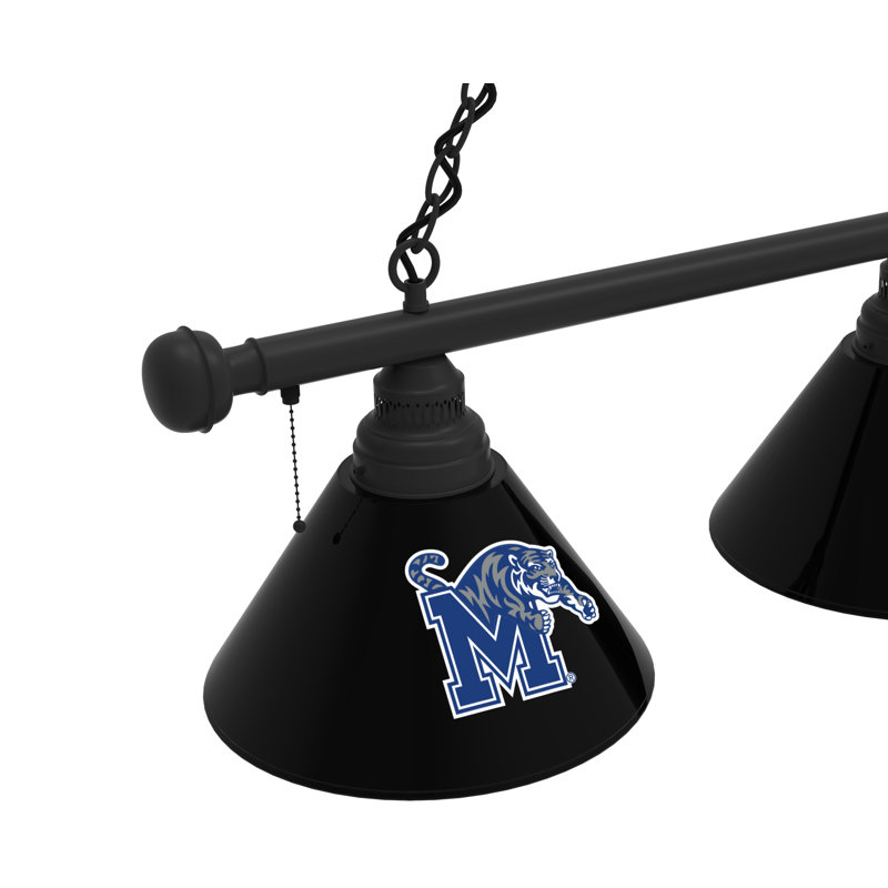 3 - Light Pool Table Lights Pendant, Black, Memphis Tigers