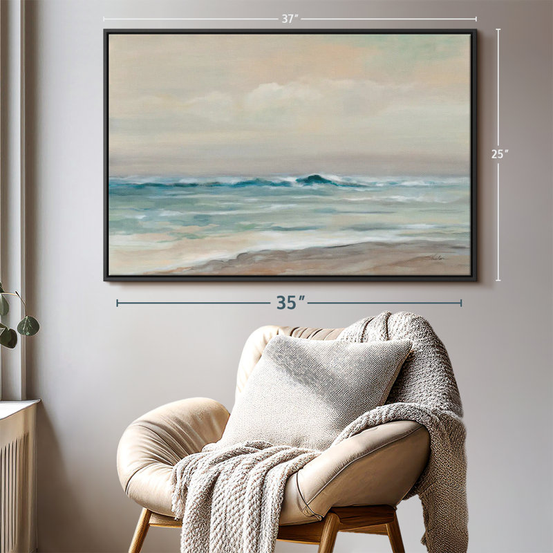 «Whispering Ocean Waves», art mural, H 25 po x l 37 po