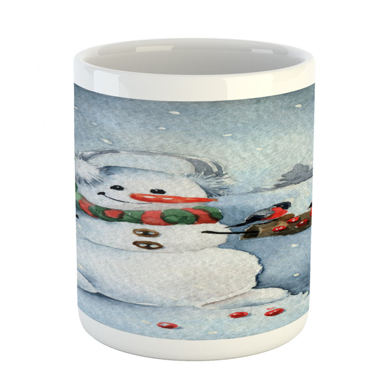 Grande tasse à café bonhomme de neige