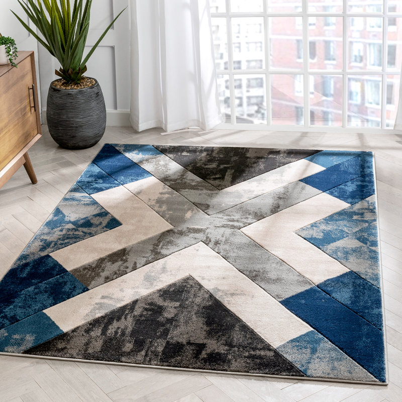 Marvale Geometric Indoor Rug, Rectangle 7'10" x 9'10"