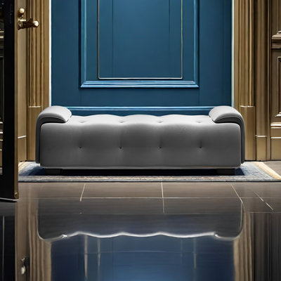 Sidonnie Microfiber / Microsuede Upholstered Bench