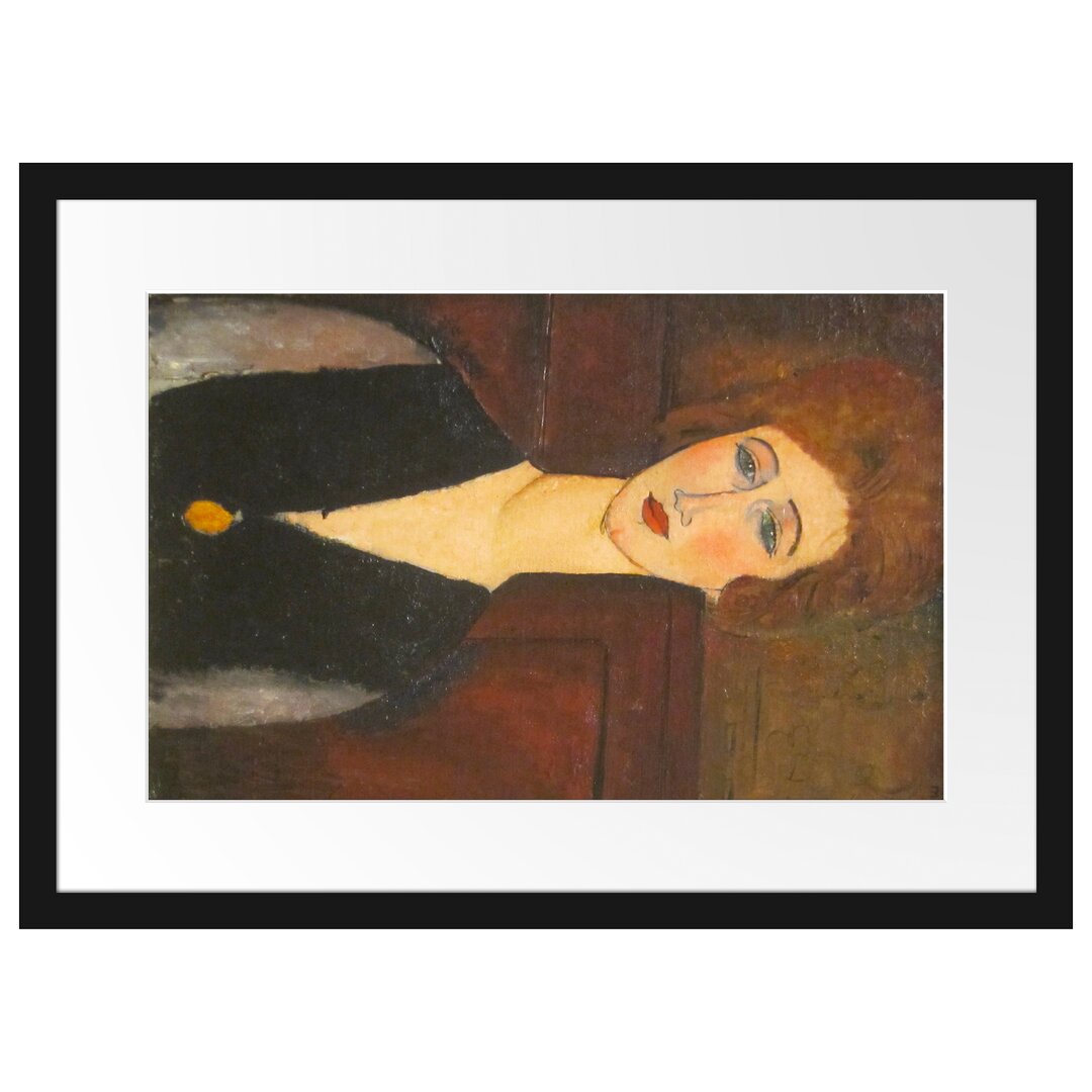 Gerahmter Kunstdruck Portrait of a Woman von Amedeo Modigliani