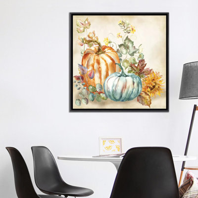 «Watercolor Harvest Pumpkin I» par Tre Sorelle Studios - reproduction d'art
