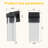 2 Pack Transparent Crystal Wall Lamp, Outdoor Waterproof LED Wall Sconce, E27 Base Support Multiple Bulb Types, Exterior Light Fixture for Patio Garden Porch