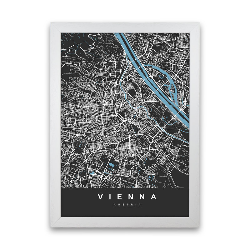 Vienna - Print, White Paper, 88cm H x 64cm W x 3cm D