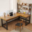 Bureau de direction brun en bois massif en forme de L-1905966069-1905966065