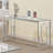 Rectangle Glass Top Sofa Table Nickel
