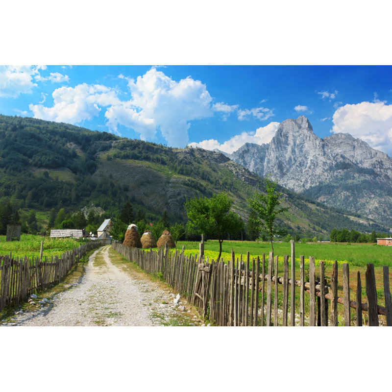 Countryside In Albanian Alps by Jahmaica - Wrapped Canvas Print, 51cm H x 76cm W x 3.8cm D
