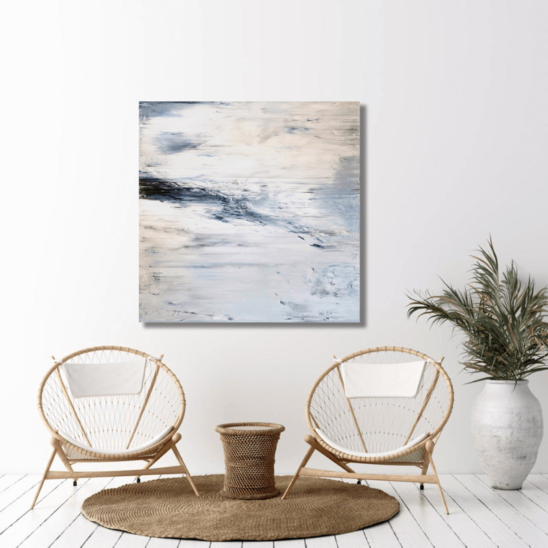 Shadow - Artist Enhanced Canvas Print, 21.5" H x 21.5" W x 1.75" D, White Framed Canvas