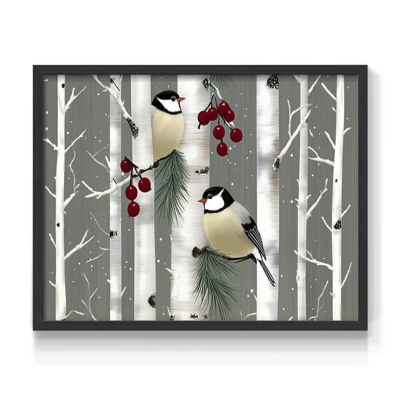 Chirstmas Art-LVII -Framed Print - Restickable, H 8 po x l 10 po, Noir, noir, noir, noir